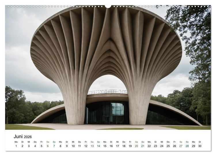 Produktbild: Einsamkeit in Architektur (Wandkalender 2026 DIN A2 quer), CALVENDO Monatskalender