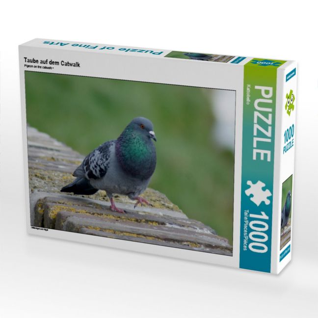 Produktbild: CALVENDO Puzzle Taube auf dem Catwalk | 1000 Teile Lege-Gr&ouml;&szlig;e 64x48cm Foto-Puzzle f&uuml;r gl&uuml;ckliche Stunden