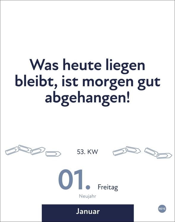 Produktbild: Die besten Spr&uuml;che f&uuml;r lange B&uuml;rotage Tagesabrei&szlig;kalender 2027