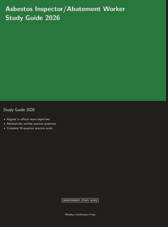 Produktbild: Asbestos Inspector/Abatement Worker Study Guide 2026