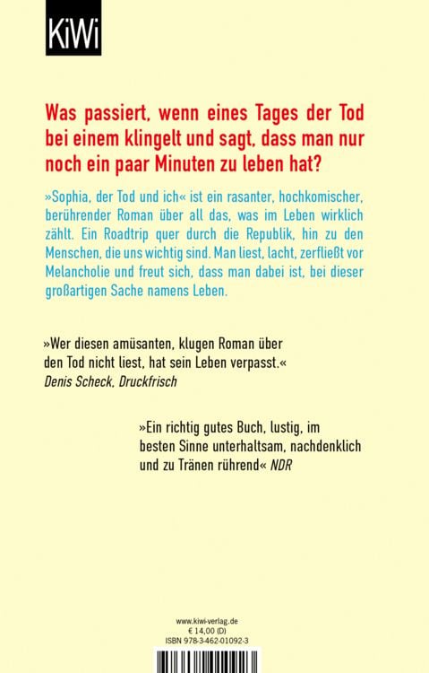 Produktbild: Sophia, der Tod und ich