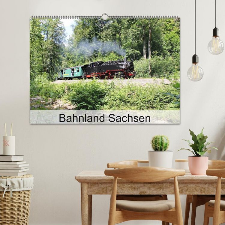 Produktbild: Bahnland Sachsen (Wandkalender 2026 DIN A2 quer), CALVENDO Monatskalender