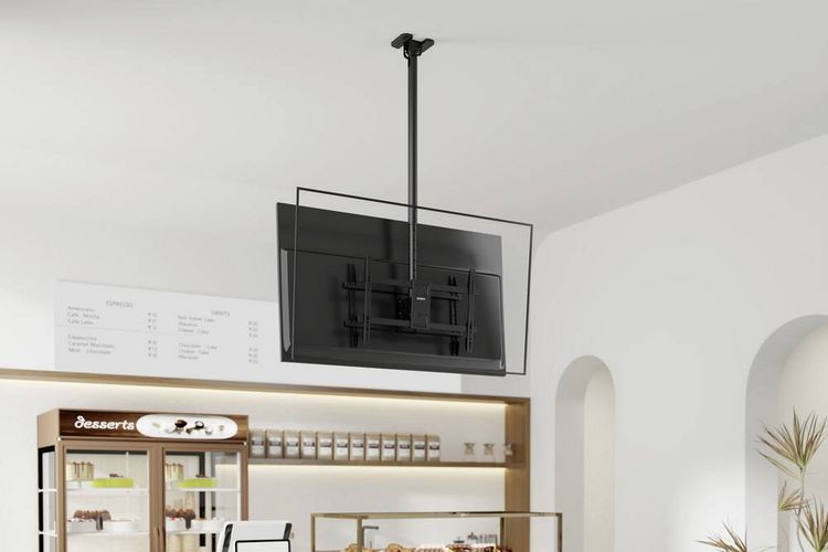 Produktbild: SpeaKa Professional SP-TVCM-550 TV-Deckenhalterung 109,2 cm (43") - 218,4 cm (86&rdquo;) Neigbar, Schwenkbar, H&ouml;henverstellbar