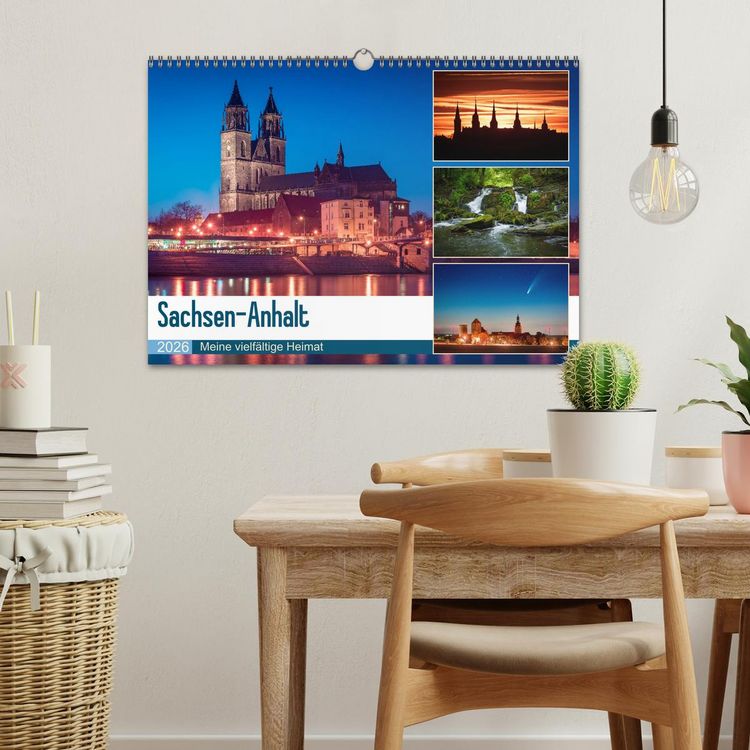 Produktbild: Sachsen-Anhalt - Meine vielf&auml;ltige Heimat (Wandkalender 2026 DIN A3 quer), CALVENDO Monatskalender