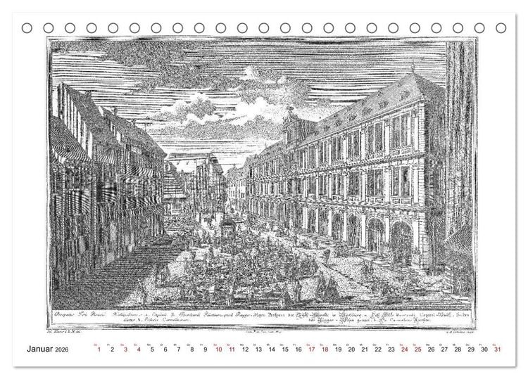 Produktbild: W&uuml;rzburg in alten Bildern (Tischkalender 2026 DIN A5 quer), CALVENDO Monatskalender