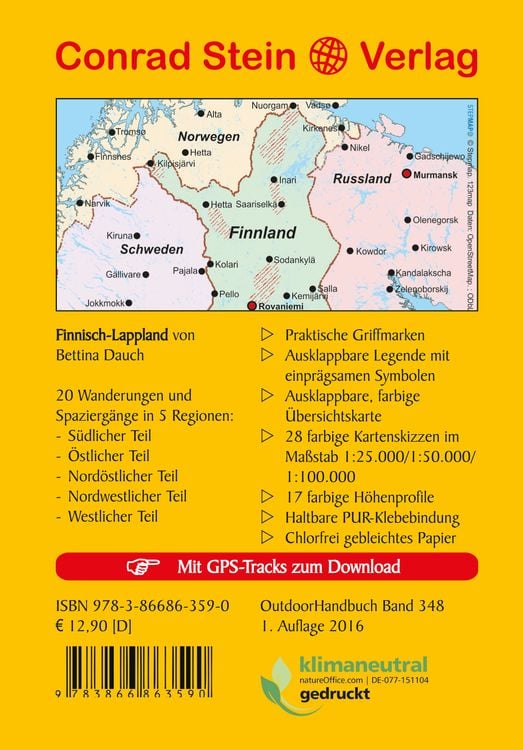 Produktbild: 20 Wanderungen und Spaziergänge Finnisch-Lappland
