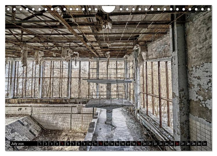 Produktbild: Chernobyl - The exclusion zone (Wall Calendar 2026 DIN A4 landscape), CALVENDO 12 Month Wall Calendar