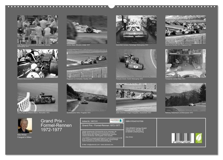 Produktbild: Grand Prix - Formel-Rennen 1972-1977 (hochwertiger Premium Wandkalender 2026 DIN A2 quer), Kunstdruck in Hochglanz
