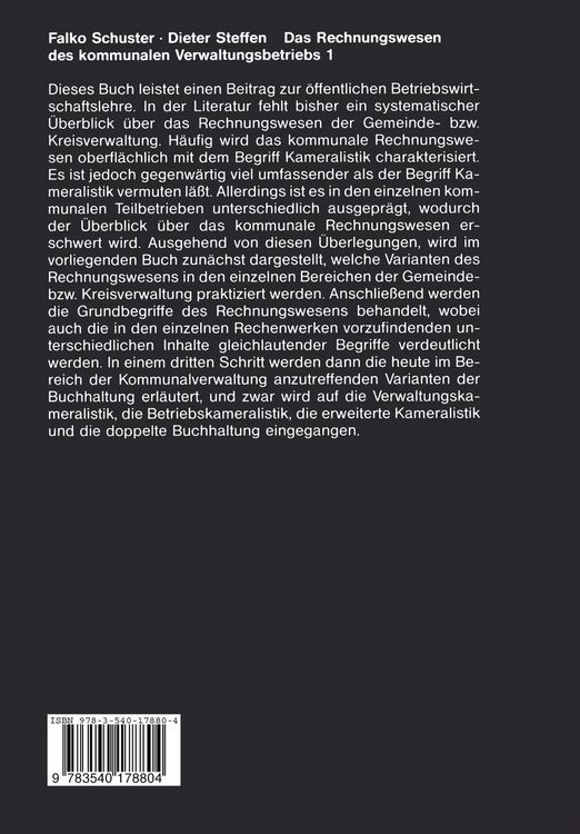 Produktbild: Das Rechnungswesen des kommunalen Verwaltungsbetriebs