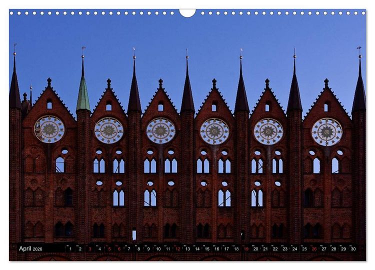 Produktbild: Stralsund F&Uuml;R NACHTSCHW&Auml;RMER (Wandkalender 2026 DIN A3 quer), CALVENDO Monatskalender
