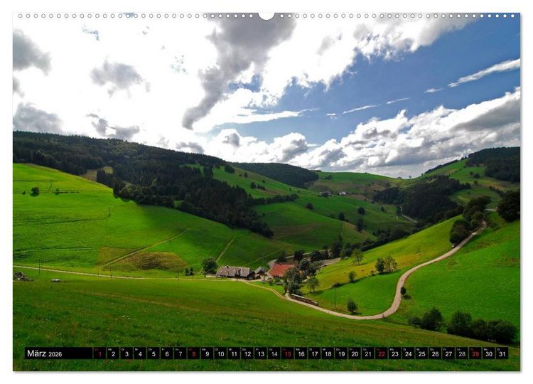 Produktbild: Romantischer Schwarzwald (hochwertiger Premium Wandkalender 2026 DIN A2 quer), Kunstdruck in Hochglanz