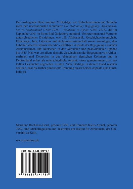 Produktbild: Die (koloniale) Begegnung