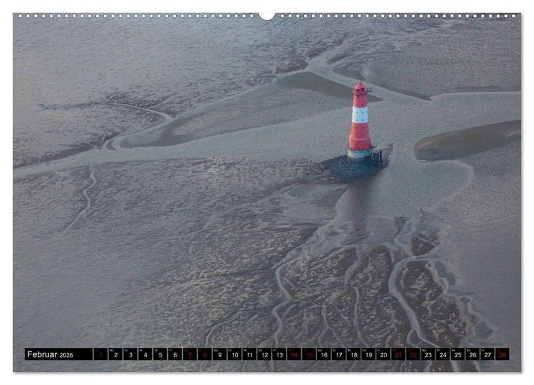 Produktbild: Das Wattenmeer von oben (Wandkalender 2026 DIN A2 quer), CALVENDO Monatskalender