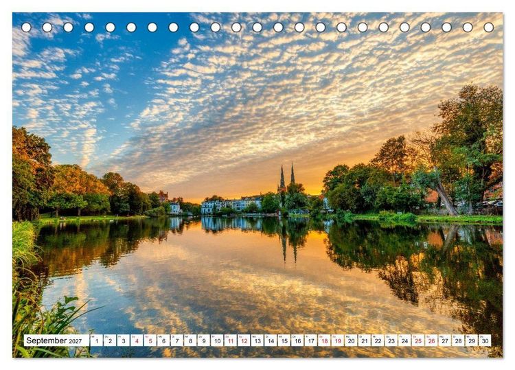 Produktbild: L&uuml;beck &ndash; Poetische Ansichten (Tischkalender 2027 DIN A5 quer), CALVENDO Monatskalender