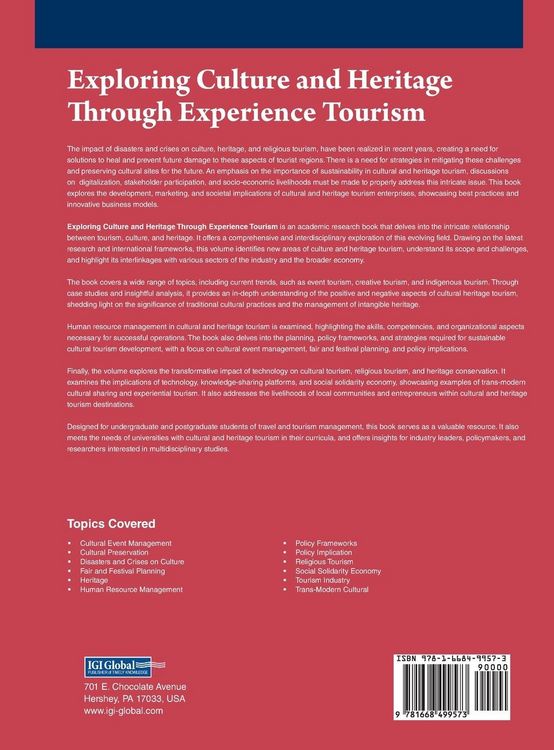 Produktbild: Exploring Culture and Heritage Through Experience Tourism