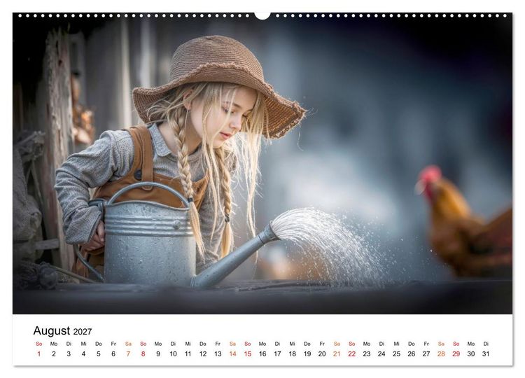 Produktbild: Kinder. Landkinder - Lebendig. Frei. Gl&uuml;cklich. (Wandkalender 2027 DIN A2 quer), CALVENDO Monatskalender