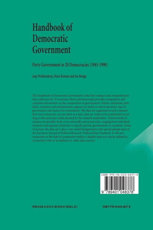 Produktbild: Handbook of Democratic Government