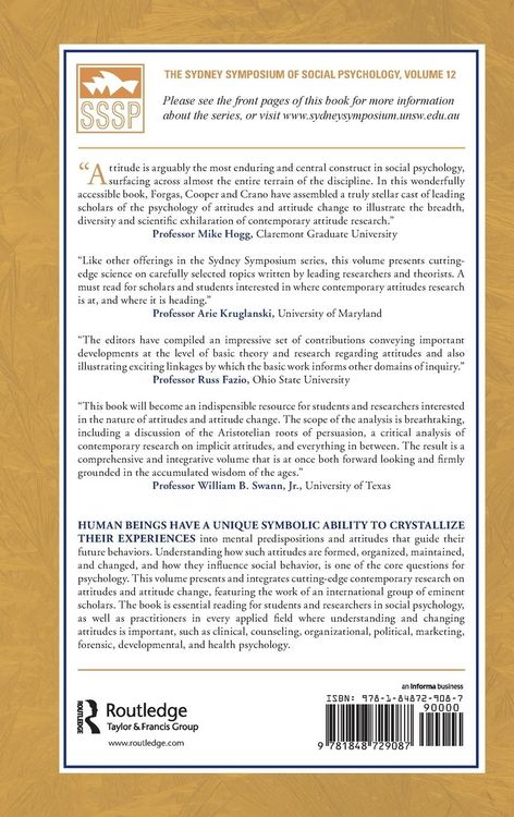 Produktbild: The Psychology of Attitudes and Attitude Change