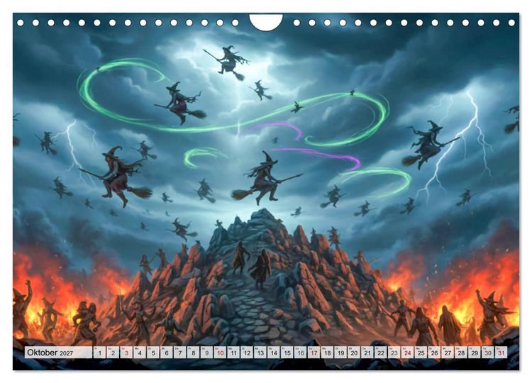 Produktbild: Deutsche Sagen - Helden, D&auml;monen, Mythen (Wandkalender 2027 DIN A4 quer), CALVENDO Monatskalender