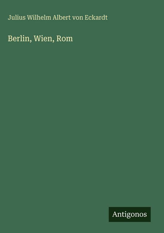 Produktbild: Berlin, Wien, Rom