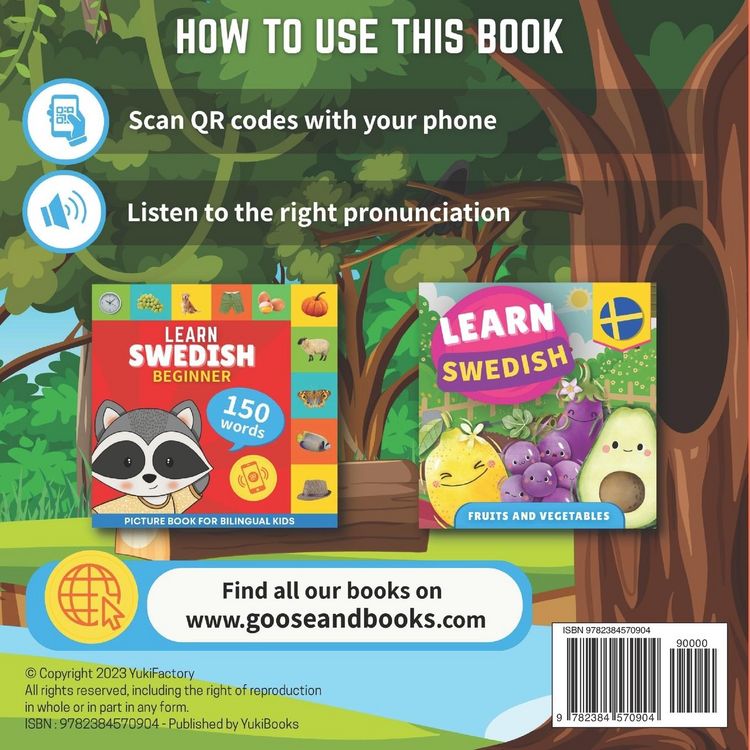 Produktbild: Learn swedish - Animals