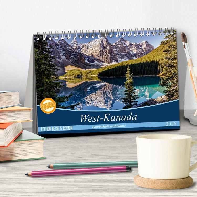 Produktbild: West-Kanada (Tischkalender 2026 DIN A5 quer), CALVENDO Monatskalender