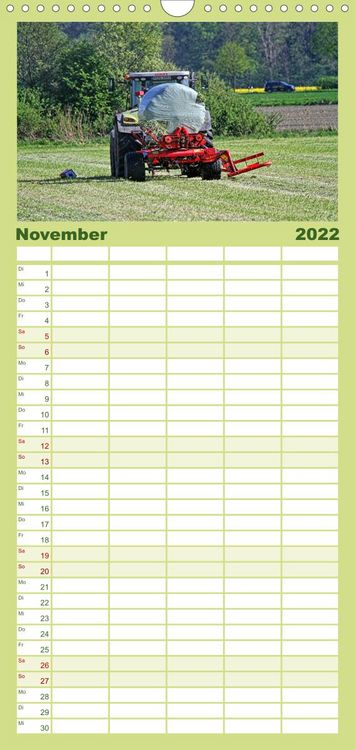 Produktbild: Familienplaner Landmaschinen zum Anfassen nah (Wandkalender 2022 , 21 cm x 45 cm, hoch)