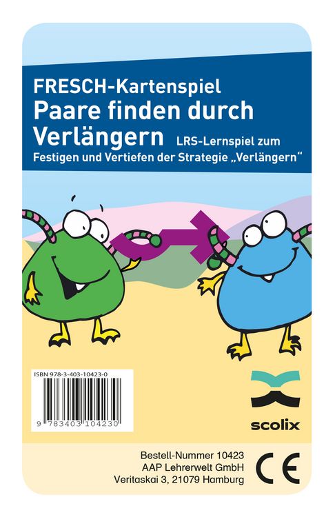Produktbild: FRESCH-Kartenspiel: Paare finden durch Verl&auml;ngern