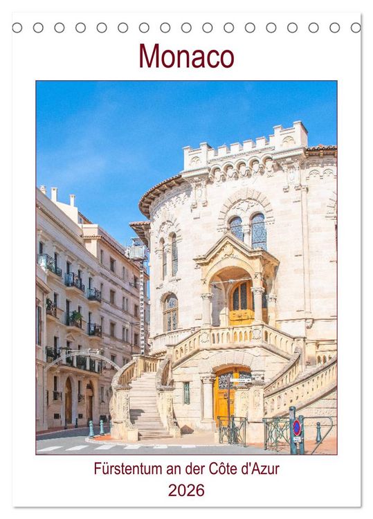 Produktbild: Monaco - F&uuml;rstentum an der C&ocirc;te d'Azur (Tischkalender 2026 DIN A5 hoch), CALVENDO Monatskalender