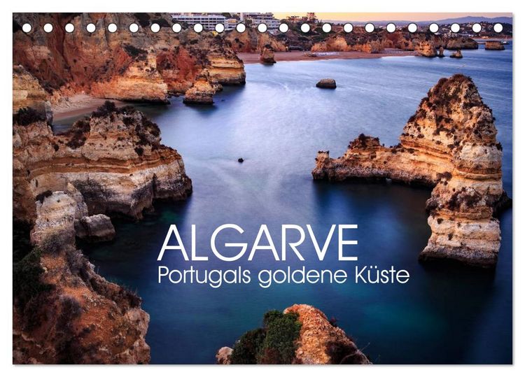 Produktbild: Algarve - Portugals goldene K&uuml;ste (Tischkalender 2026 DIN A5 quer), CALVENDO Monatskalender