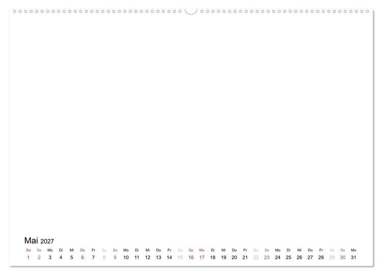 Produktbild: Bastelkalender - Weiss (Wandkalender 2027 DIN A2 quer), CALVENDO Monatskalender