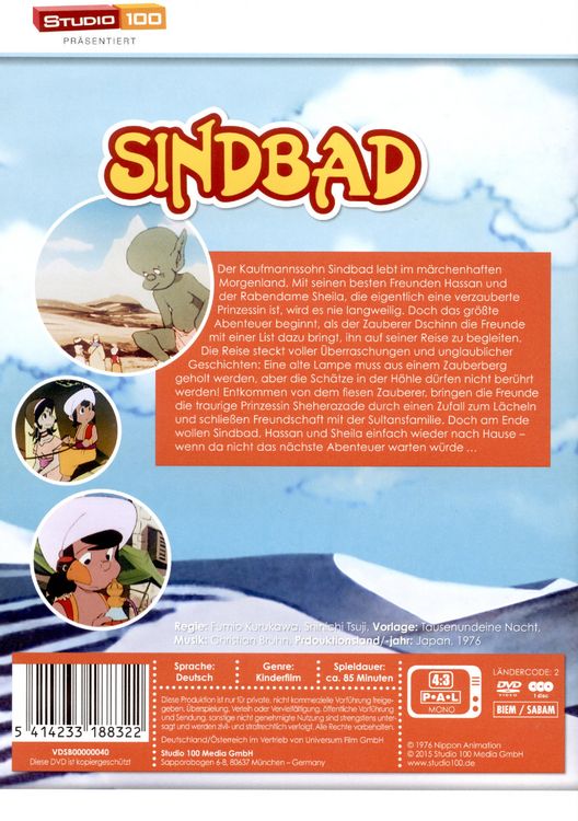 Produktbild: Sindbads Abenteuer - Der Spielfilm