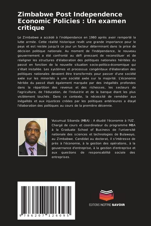Produktbild: Zimbabwe Post Independence Economic Policies : Un examen critique