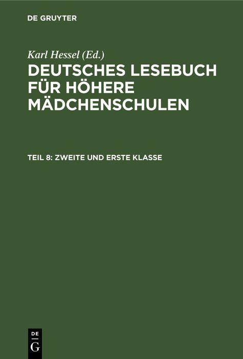 Produktbild: Zweite und erste Klasse