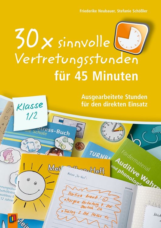 Produktbild: 30 x sinnvolle Vertretungsstunden f&uuml;r 45 Minuten &ndash; Klasse 1/2