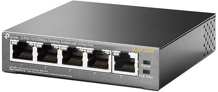 Produktbild: TP-LINK TL-SF1005P TL-SF1005P Netzwerk Switch 5 Port PoE-Funktion