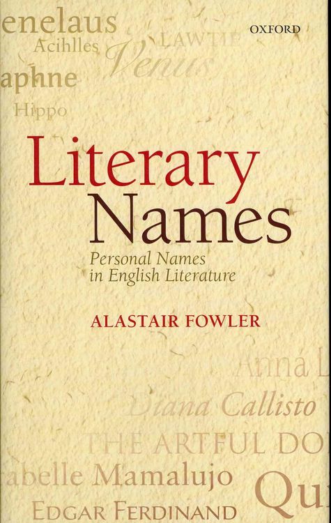 Produktbild: LITERARY NAMES C