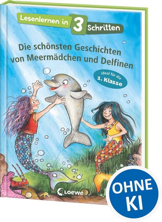 Produktbild: Lesenlernen in 3 Schritten - Die sch&ouml;nsten Geschichten von Meerm&auml;dchen und Delfinen