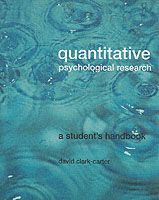 Produktbild: Quantitative Psychological Research: A Student's Handbook