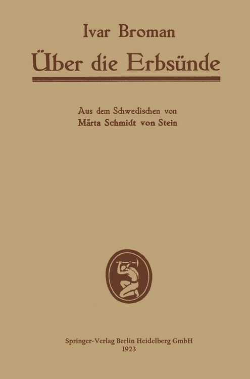 Produktbild: &Uuml;ber die Erbs&uuml;nde