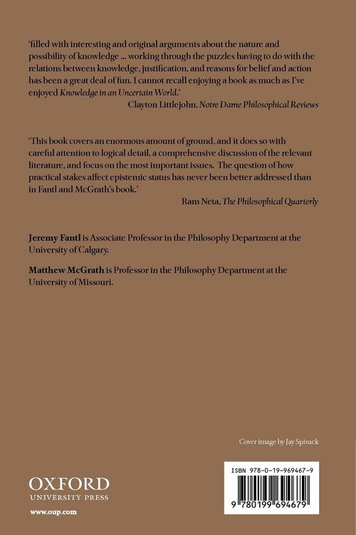 Produktbild: Knowledge in an Uncertain World