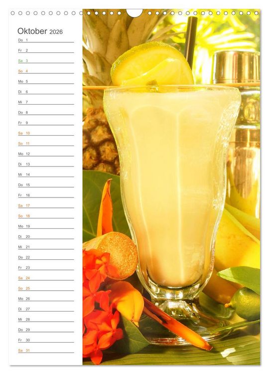 Produktbild: Tropical Cocktails - Erfrischend und fruchtig (Wandkalender 2026 DIN A3 hoch), CALVENDO Monatskalender