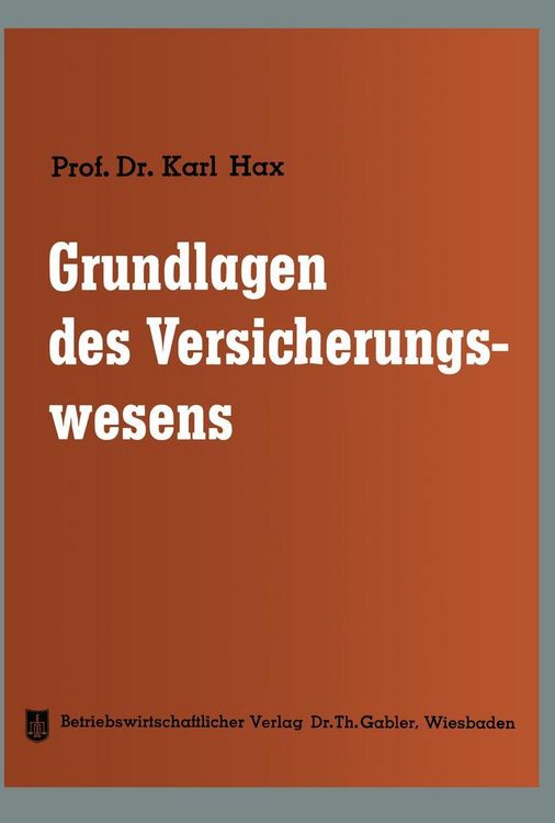 Produktbild: Grundlagen des Versicherungswesens