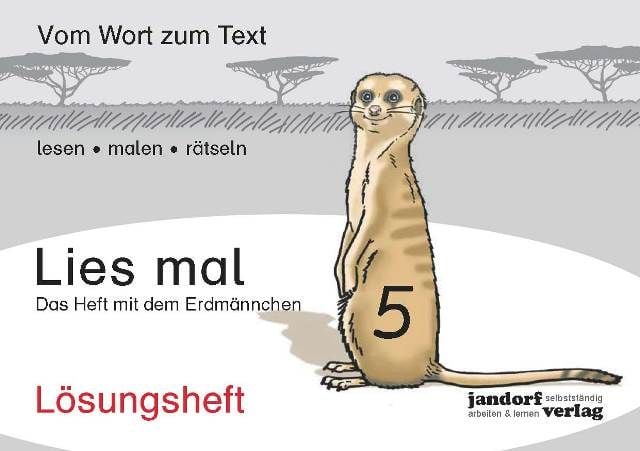 Produktbild: Lies mal Band 5 - Das Heft mit dem Erdm&auml;nnchen (L&ouml;sungsheft)