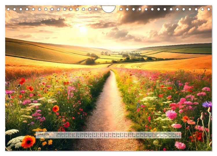 Produktbild: Trouver sa voie - Des paysages qui font r&ecirc;ver (Calendrier mural 2026 DIN A4 vertical), CALVENDO calendrier mensuel