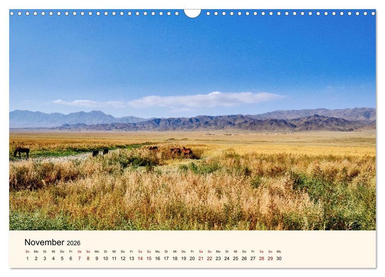 Produktbild: Kirgistan - Traumhafte Landschaften (Wandkalender 2026 DIN A3 quer), CALVENDO Monatskalender