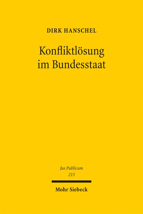Produktbild: Konfliktl&ouml;sung im Bundesstaat