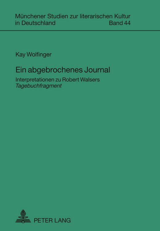 Produktbild: Ein abgebrochenes Journal