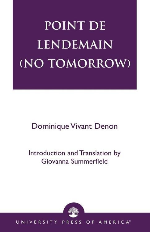 Produktbild: Point de lendemain (No Tomorrow)