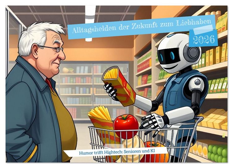 Produktbild: Alltagshelden der Zukunft zum Liebhaben (Wandkalender 2026 DIN A3 quer), CALVENDO Monatskalender